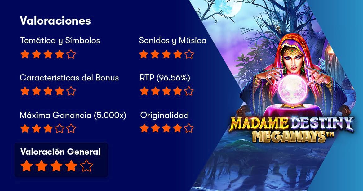 Principais Características do Jogo Madame Destiny